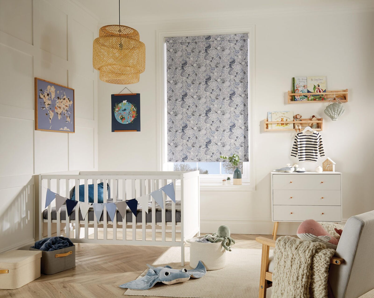 Roller blind in a child’s bedroom